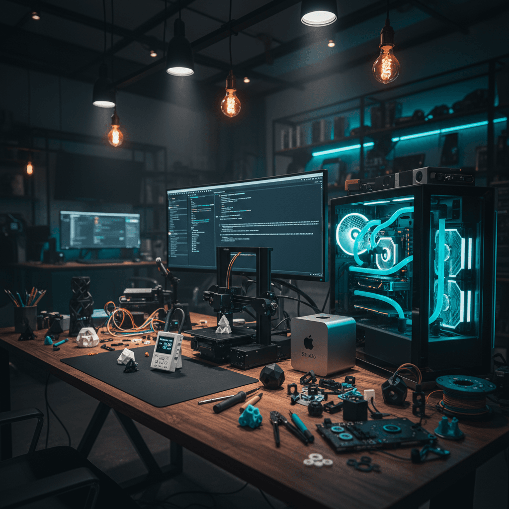 A Flipper Zero, a 3D Printer, and a Dual GPU Rig Walk Into a Studio